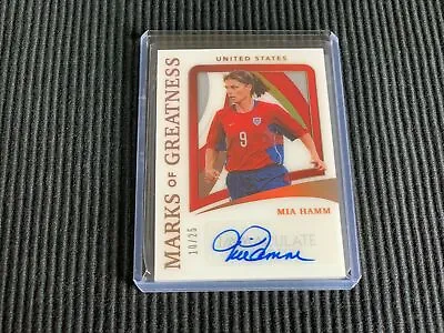 2021 Panini Immaculate Mia Hamm  *marks Of Greatness Auto #10/25*  Usa National • $399.99