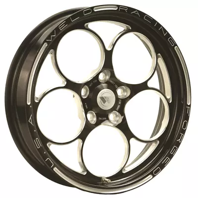 Weld Racing Magnum 2.0 Drag Front Runner 1-Piece Black Centre 17  X 4.5  2.25 B/ • $1888.05