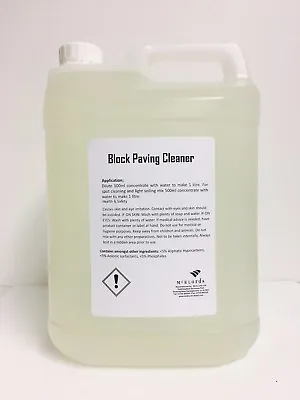 Block Paving Cleaner - Oil Stain Remover - (1 X 5 Litres) • £20