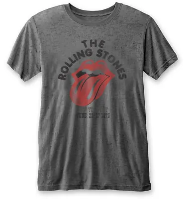£13.99 • Buy The Rolling Stones  York City 75 Grey Burnout T-Shirt - OFFICIAL