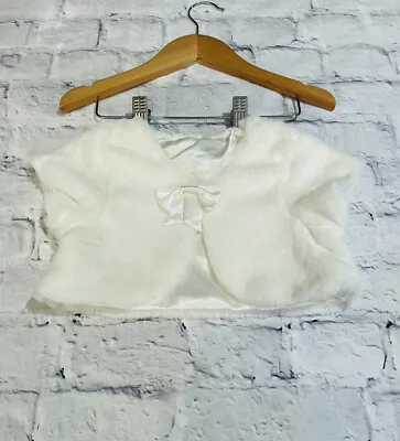 New Baby Girls 12-18 Months Clothes Cute Soft Faux Fur Gilet Jacket Bolero • £6