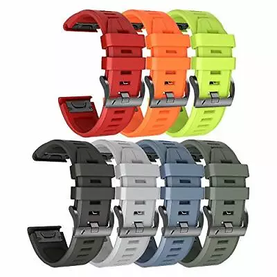 Fr Garmin Fenix 7 7X 7S 6 6S 6X PRO 5 5S 5X Plus Silicone Band Replacement Strap • $8.85