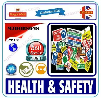 £8.95 • Buy Health And Safety  HAZARD & WARNING SIGNS + POSTERS DVD FREE  POST