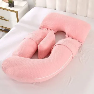 $39.95 • Buy 55  Pregnancy G-Shape Full Body Maternity Pillow With Detachable Sides (Pink)