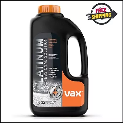 Vax Platinum Professional 1.5 Litre Carpet Cleaner Solution | Deep Cleans And Re • £18.98