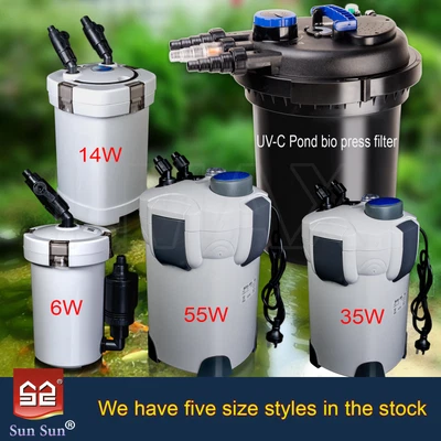 $44.79 • Buy Aquarium External Filter Canister Fish Tank Water Pump Sponge Media Kit UV Light