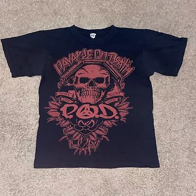 P.O.D. Payable On Death Black T-Shirt POD Short Sleeve Size Medium • $34.99