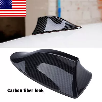 $5.29 • Buy Carbon Fiber Shark Fin Roof Antenna Car AUTO Aerial FM/AM Radio Signal Universal