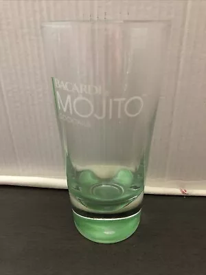 Bacardi Rum Mojito Cocktail Highball Glasses Barware Luminous Green Bottom • $16.12