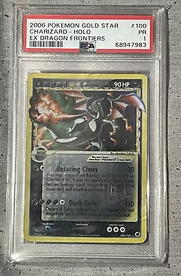  Pokemon - Charizard Gold Star Ex Dragon Frontiers - PSA 1 - 100/101 • $1150