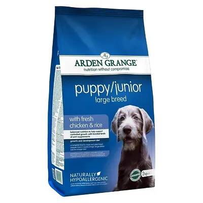 £20.78 • Buy Arden Grange Puppy/Junior Large Breed Dry Dog Food Chicken & Rice 2kg, 6kg, 12kg