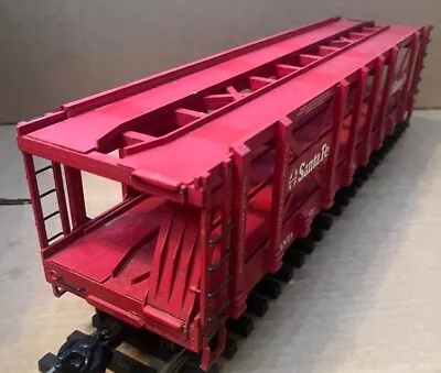 USA Trains Santa Fe R17233 G Scale Two-Tier Auto Carrier Good Condition • $32