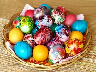 5 Colours Easter Egg Dye Paint Decorating Crafting Colouring Art Eggs • £3.50