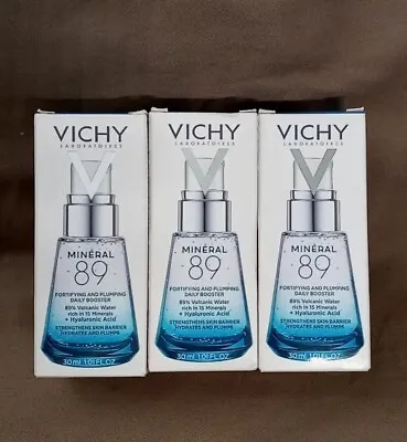 (3) Vichy Laboratories Mineral 89 Fortifying & Plumping Daily Booster 1.01 Floz • $37.95