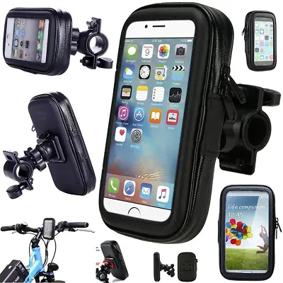 Bike Mount Holder Case 360° Waterproof Bicycle Mount Handlebar For Samsung Phone • $6.29