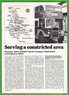 £1.75 • Buy Buses Magazine Extract 1977 ~ Rhymney Valley District Council - Profile