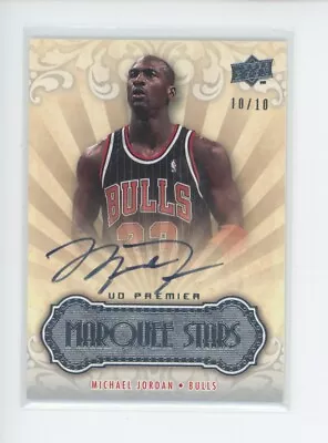 Michael Jordan Auto /10 2008-09 Ud Upper Deck Marquee Stars On Card Autograph Sp • $12999.99