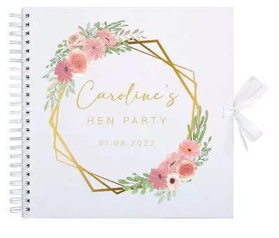 £15.99 • Buy Personalised Hen Party Scrapbook Photo Album, Hen Night, Friend Gift, 