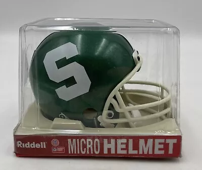 Vintage Riddell Michigan State / S Logo/  Green  Micro Helmet • $23.99