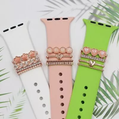 Diamond Ornament Metal Watch Decorative Ring Smart Watch For Apple Watch Band • $15.05