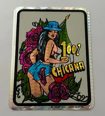 VINTAGE CHICANO LOWRIDER STICKER  100% Chicana  • $7.95