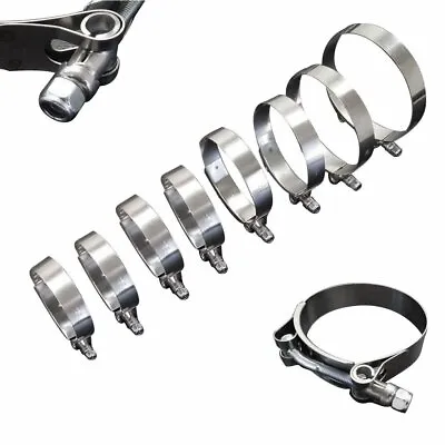 Stainless Steel Zinc Coated T-Bolt Clamp Intercooler Silicone Hose Coupler Turbo • $6.99