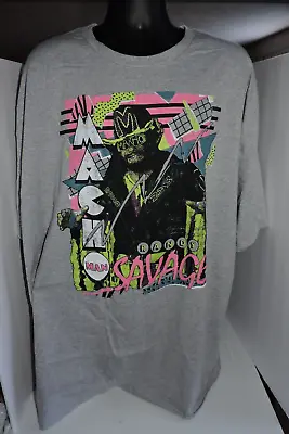 Pro Wrestling Crate Retro  Macho Man  Randy Savage 4XL T-Shirt NEW • $14.99