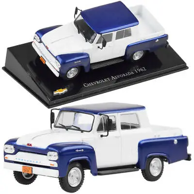 Chevrolet Alvorada 1962 Pickup Brazil Vintage Car Model Diecast Purple Toy  • £10.98