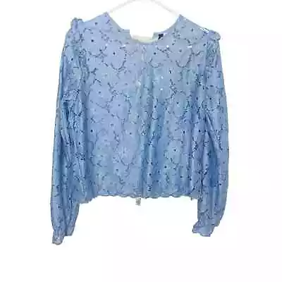 Divided H&M Blue Lace Top Size 10 NWT G • $12.80