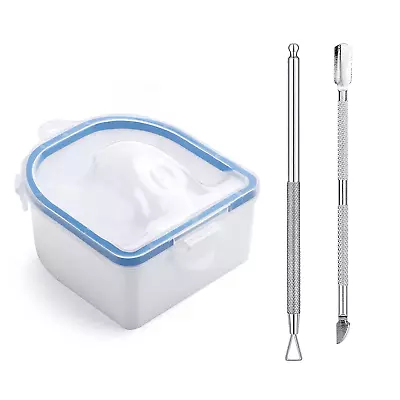 Nail Soaking Bowl Soak Off Gel Polish Dip Powder Remover Hand Acetone Nail Soak • $9.20