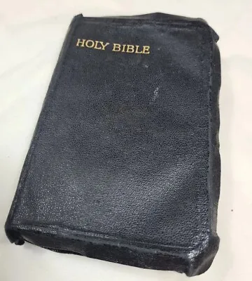 Leather-bound Holy Bible (c. 1944) - Gilt-edged • £7.99