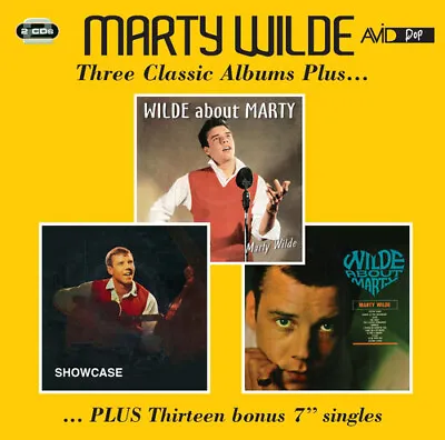 Marty Wilde : Three Classic Albums Plus... CD 2 Discs (2019) ***NEW*** • £6.78