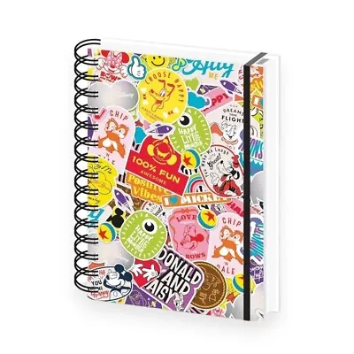 Genuine Disney 100 Years Of Wonder A5 Wiro Hardback Journal Notebook Happy Faces • £6.99