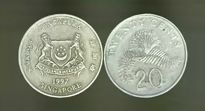 Singapore 🇸🇬 20 Cents 1997 • $0.65