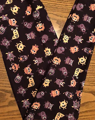 Lularoe OS Leggings Monsters Ufo Alien Space Galaxy NWT Rare Creepin It Real • $35