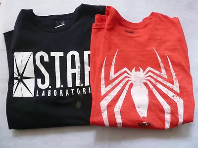 Star Labs Flash And Spiderman Men's T-Shirt Bundle Of 2 Size XXL/2XL *New* • $9.99
