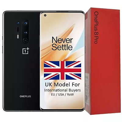 BNIB OnePlus 8 Pro (5G) Dual-SIM IN2023 128GB Onyx Black Factory Unlocked OEM • $1505