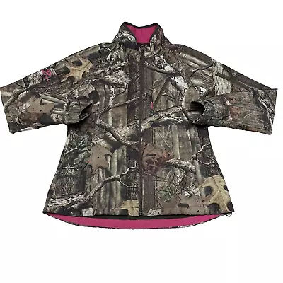 MOSSY OAK Break Up Infinity Women's Full Zip Jacket Coat Camo Medium • $18.99