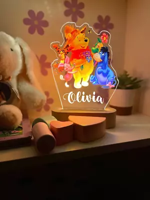 WINNIE THE POOH Personalised 3D LED Night Light Kid Room Decor Lamp Gift AU • $57.74
