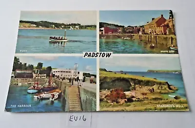 Padstow  Multi View Vintage Postcard Posted 1963 (eu16 • £1.20