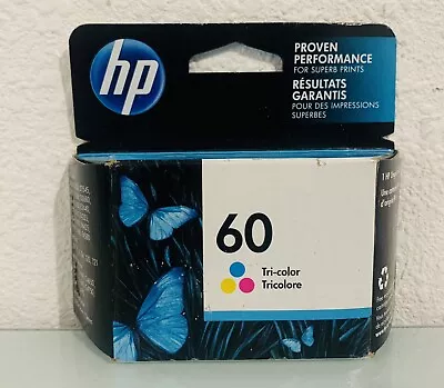 HP 60 Tri-color Original OEM Ink Cartridge Sealed 08/2023 • $13.99