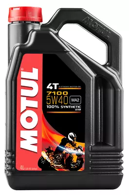 Motul 7100 4T 5W 40 Full Synthetic 4 Stroke Motorcycle Oil 104087 • $61.99