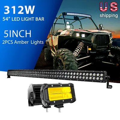 Nilight 54  50  42  32  5  LED Light Bar Off Road Spot Flood Combo For Jeep ATV • $29.99