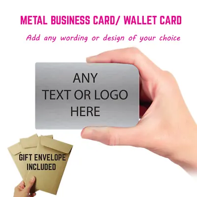 £2.49 • Buy Aluminium Metal Business Cards Membership Cards Loyalty PROFESSIONAL Printed 