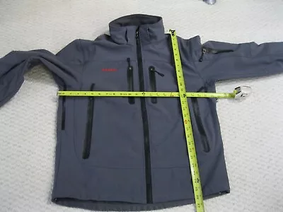 Mammut Full Zip Windproof Softshell Jacket Gray Men Medium No Hood • $45