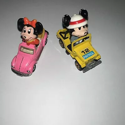 Mickey Mouse And Minnie Toy Lot Vintage Disney Patrol Mickey Pink Buggy Minnie • £16.87