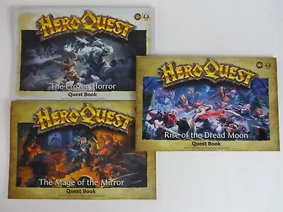 HeroQuest: 3x EXPANSION QUEST BOOKS Avalon Hill NEW!! • $24.95
