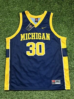 NWT'S Nike Michigan Wolverines NCAA Basketball Jersey #30 Men's XL • $41.39