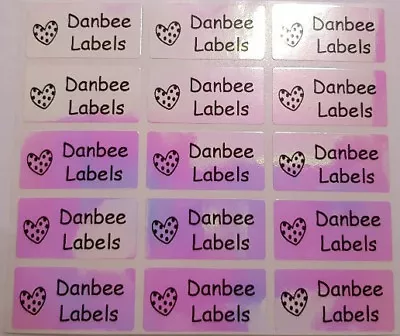 $4.89 • Buy Medium Rainbow Personalised Name Stickers, Name Labels, 30x15mm, Waterproof