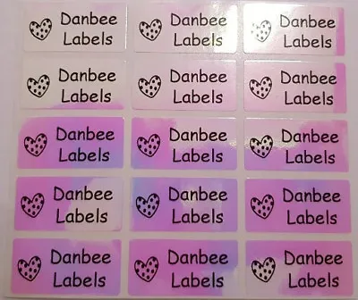 Medium Rainbow Personalised Name Stickers Name Labels 30x15mm Waterproof • $3.99